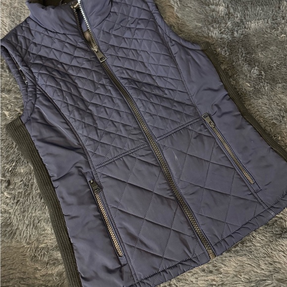 Andrew Marc Women's Quilted Vest - Navy and Charcoal - Picture 1 of 3